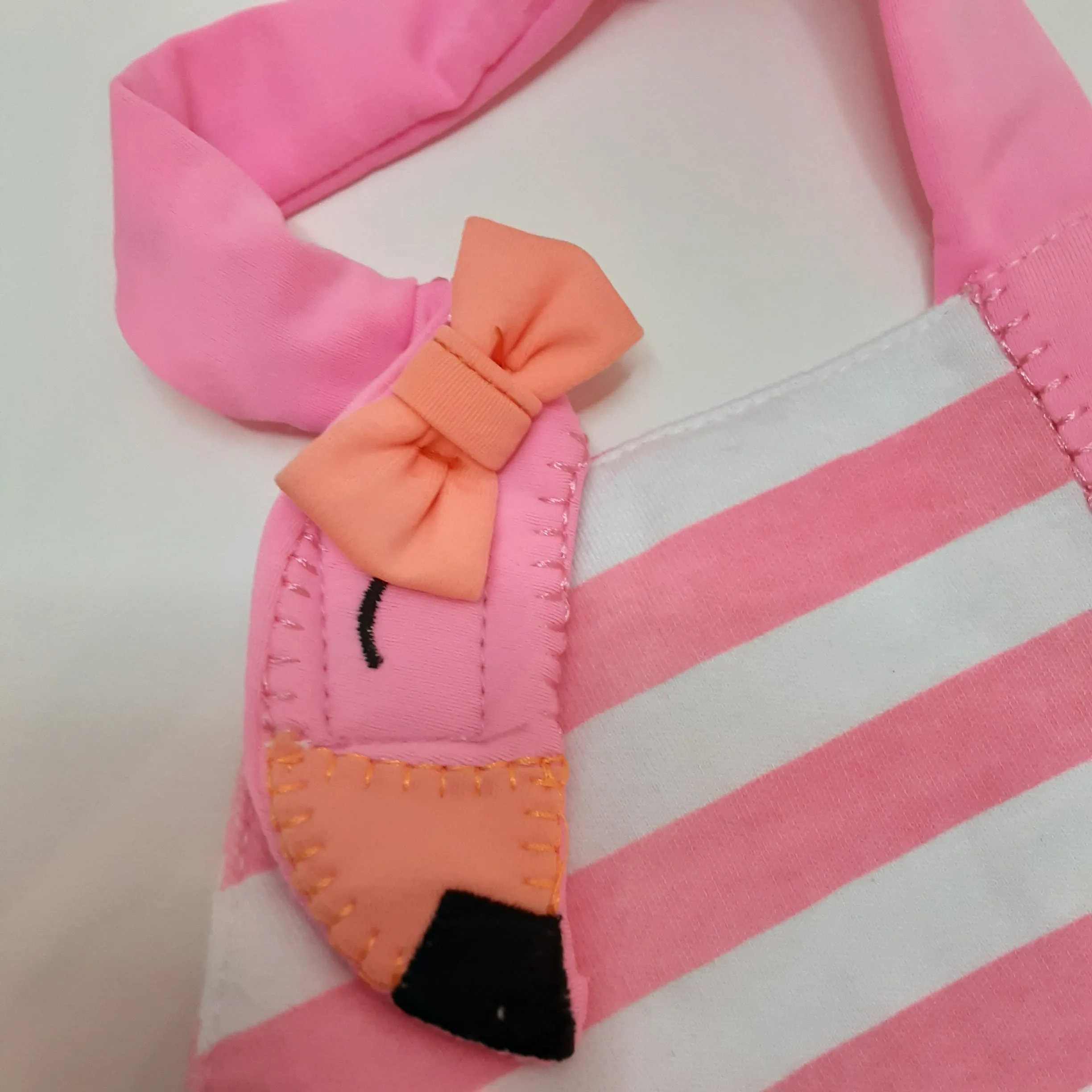 Neon Pink Flamingo Bubble Suit | Mud Pie size 6-9 m