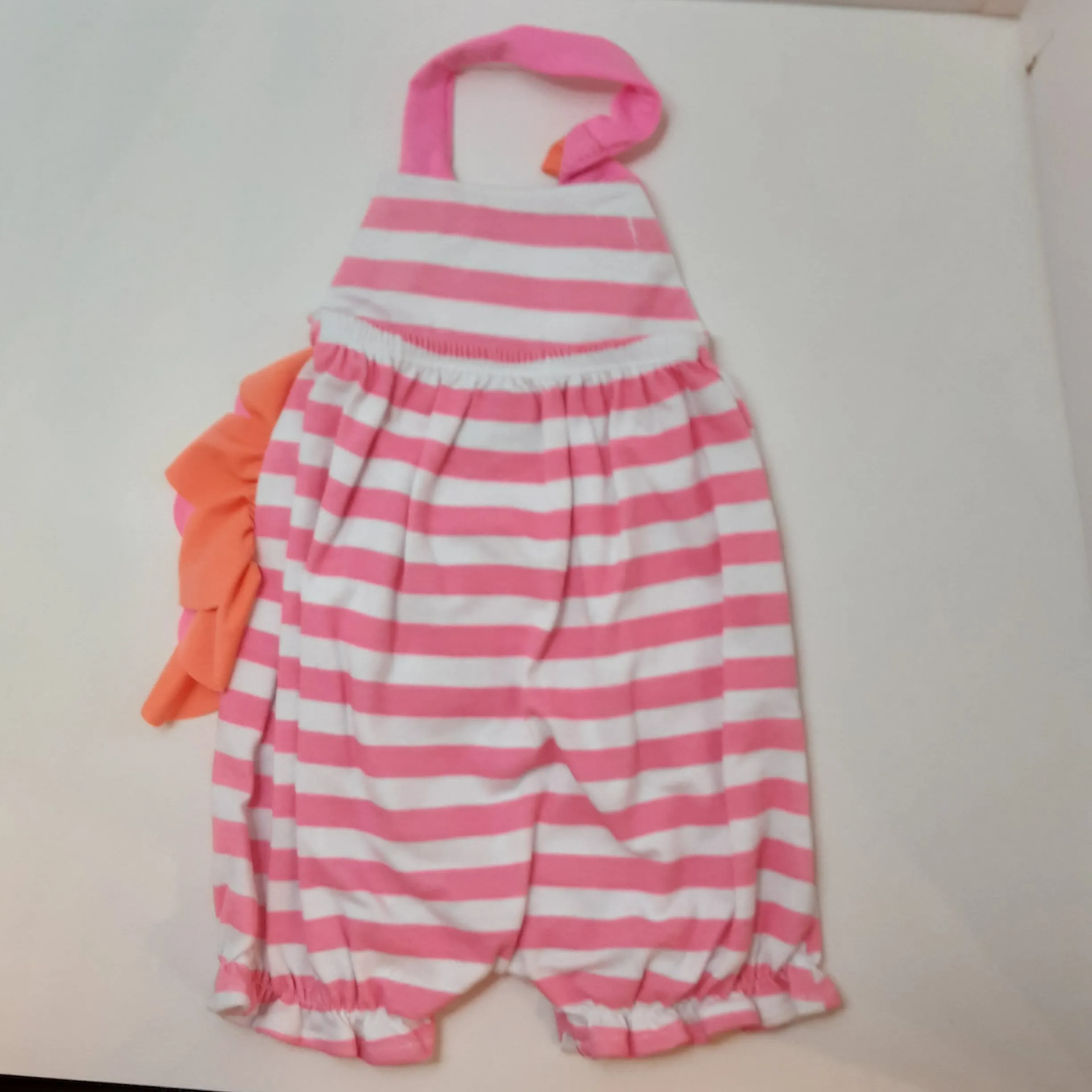Neon Pink Flamingo Bubble Suit | Mud Pie size 6-9 m