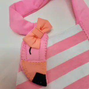 Neon Pink Flamingo Bubble Suit | Mud Pie size 6-9 m