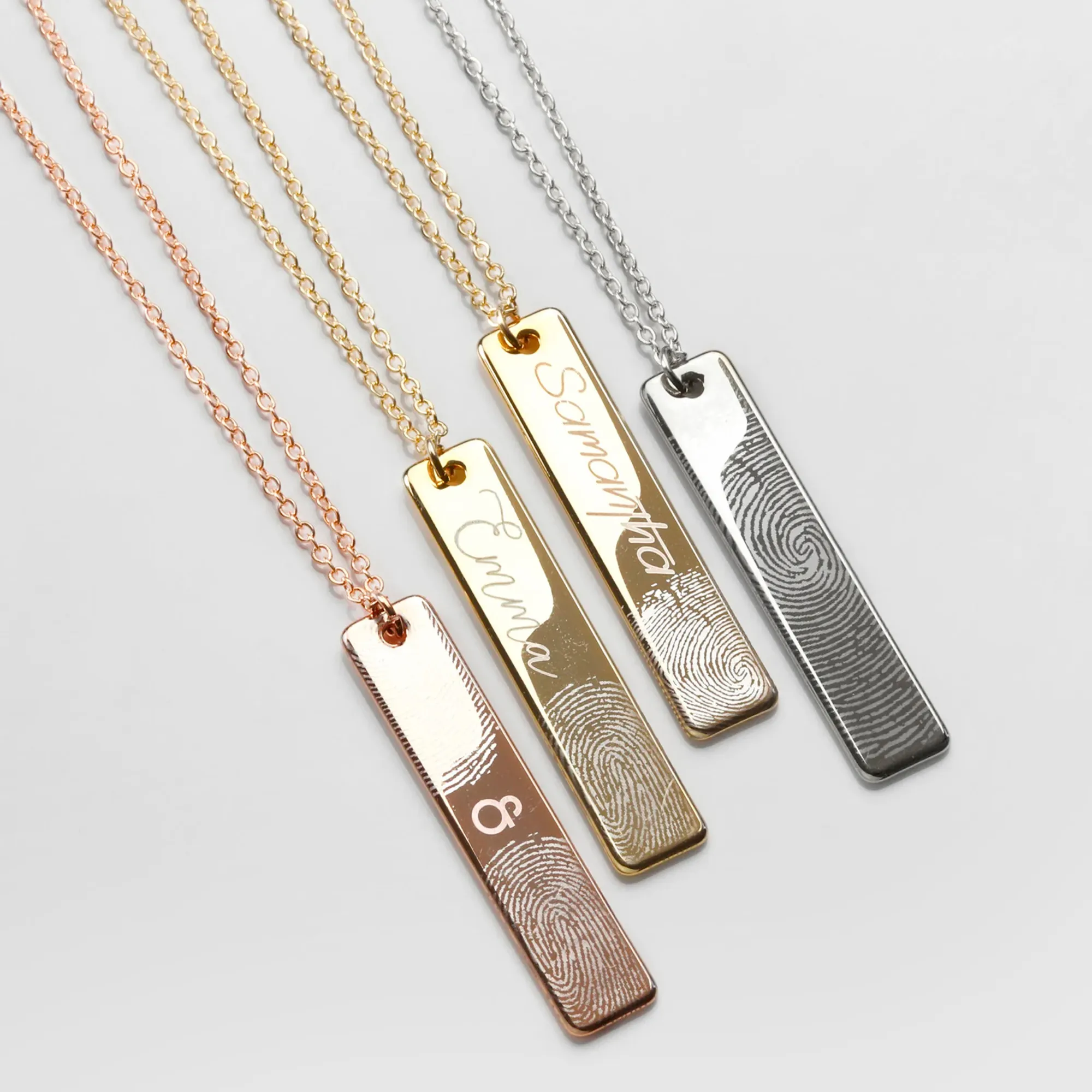 Odie Fingerprint Personalized Necklace