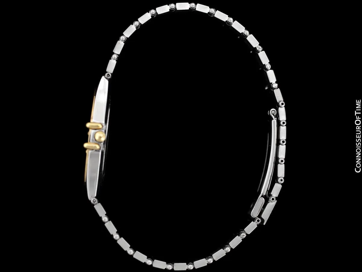 Omega Constellation Manhattan Mens 35mm Watch, Quartz, Date - Brushed Stainless Steel & 18K Gold