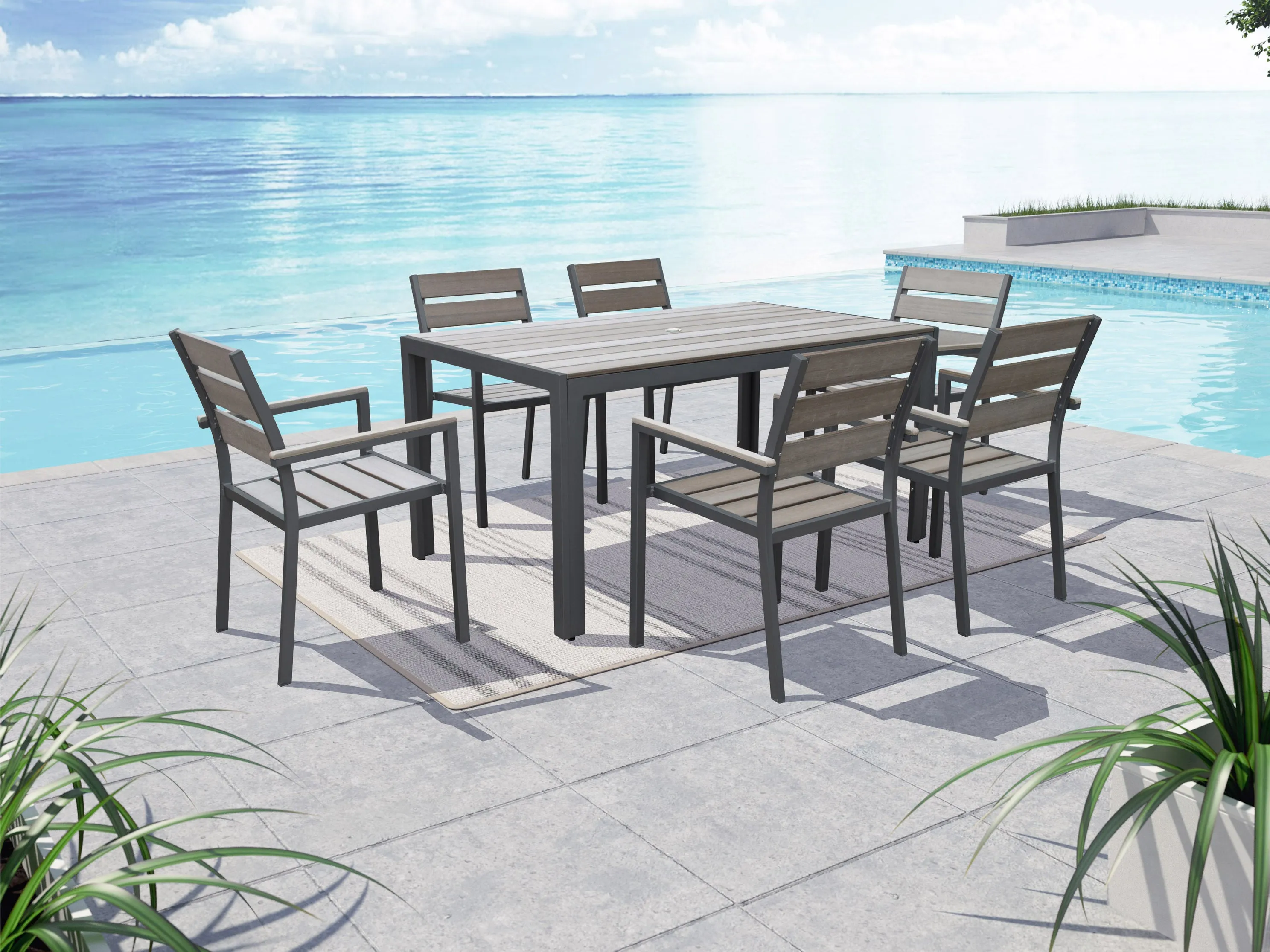 Outdoor Dining Set 7pc