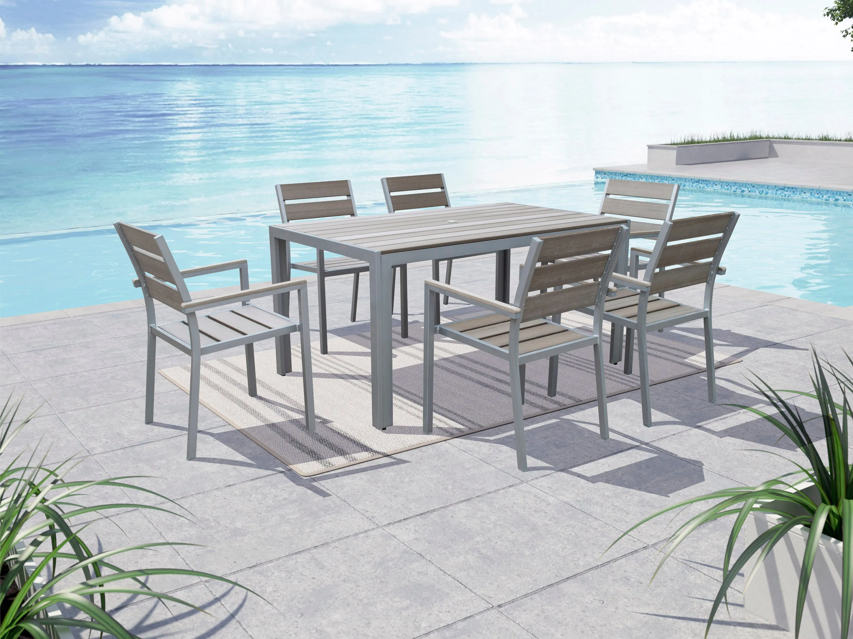 Outdoor Dining Set 7pc