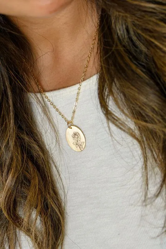 Oval necklace- large