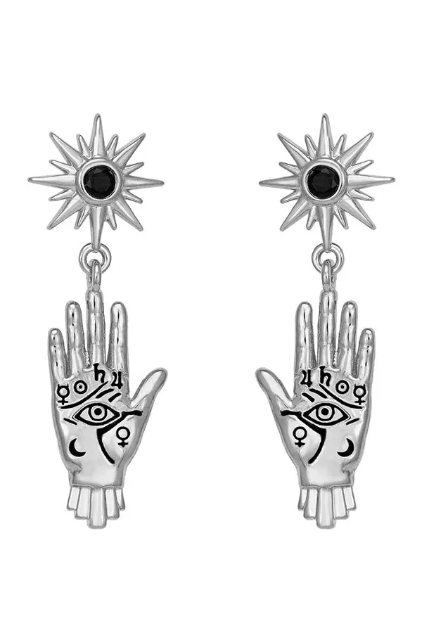 Personalized Palm Totem Necklace and Earrings