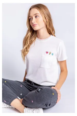 PJ Salvage One Love Embroidered T-Shirt