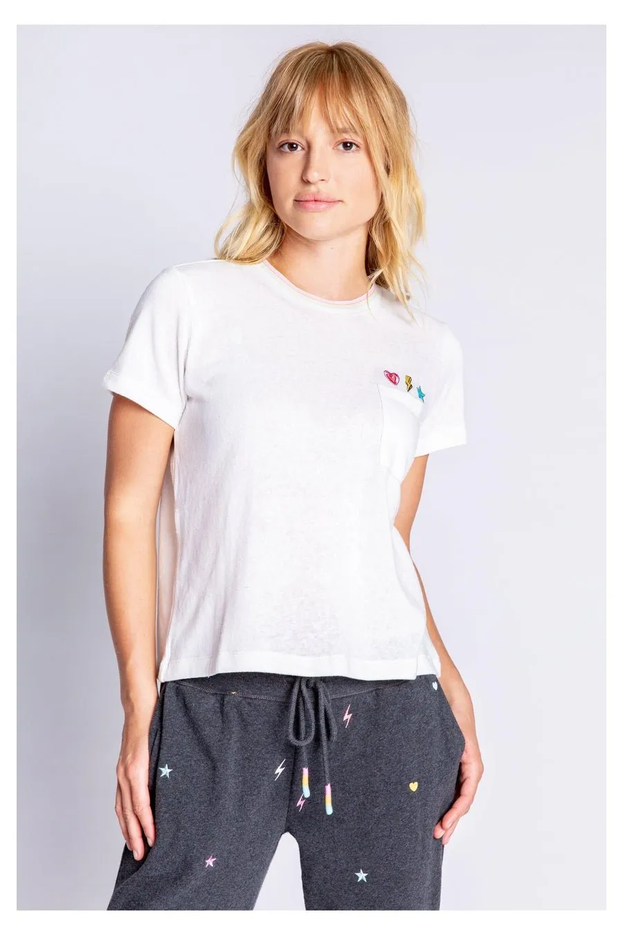 PJ Salvage One Love Embroidered T-Shirt