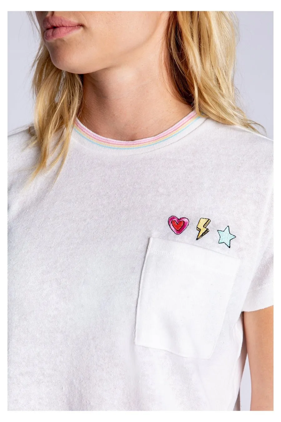 PJ Salvage One Love Embroidered T-Shirt