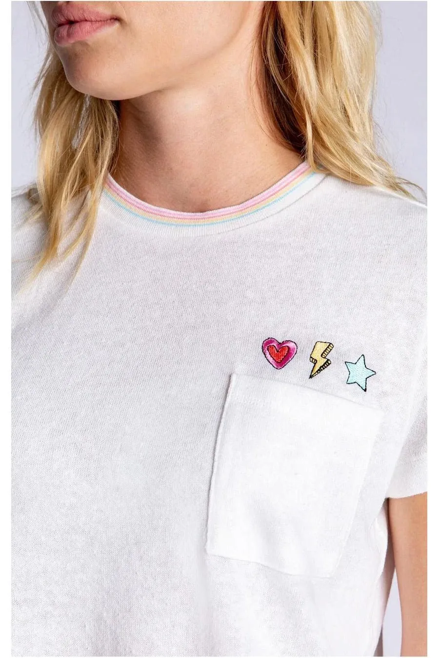 PJ Salvage One Love Embroidered T-Shirt