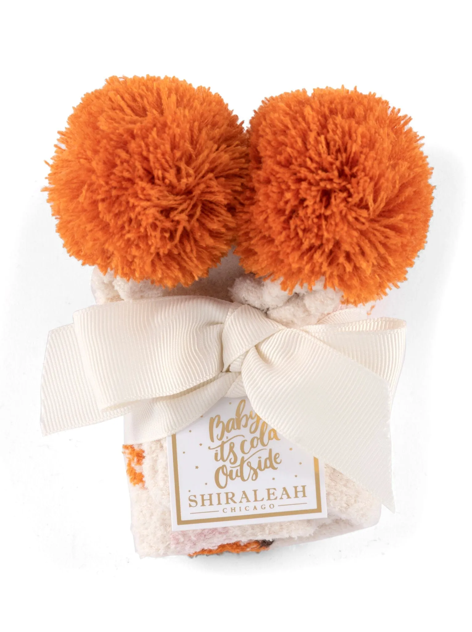 Pumpkin Home Socks | Ivory