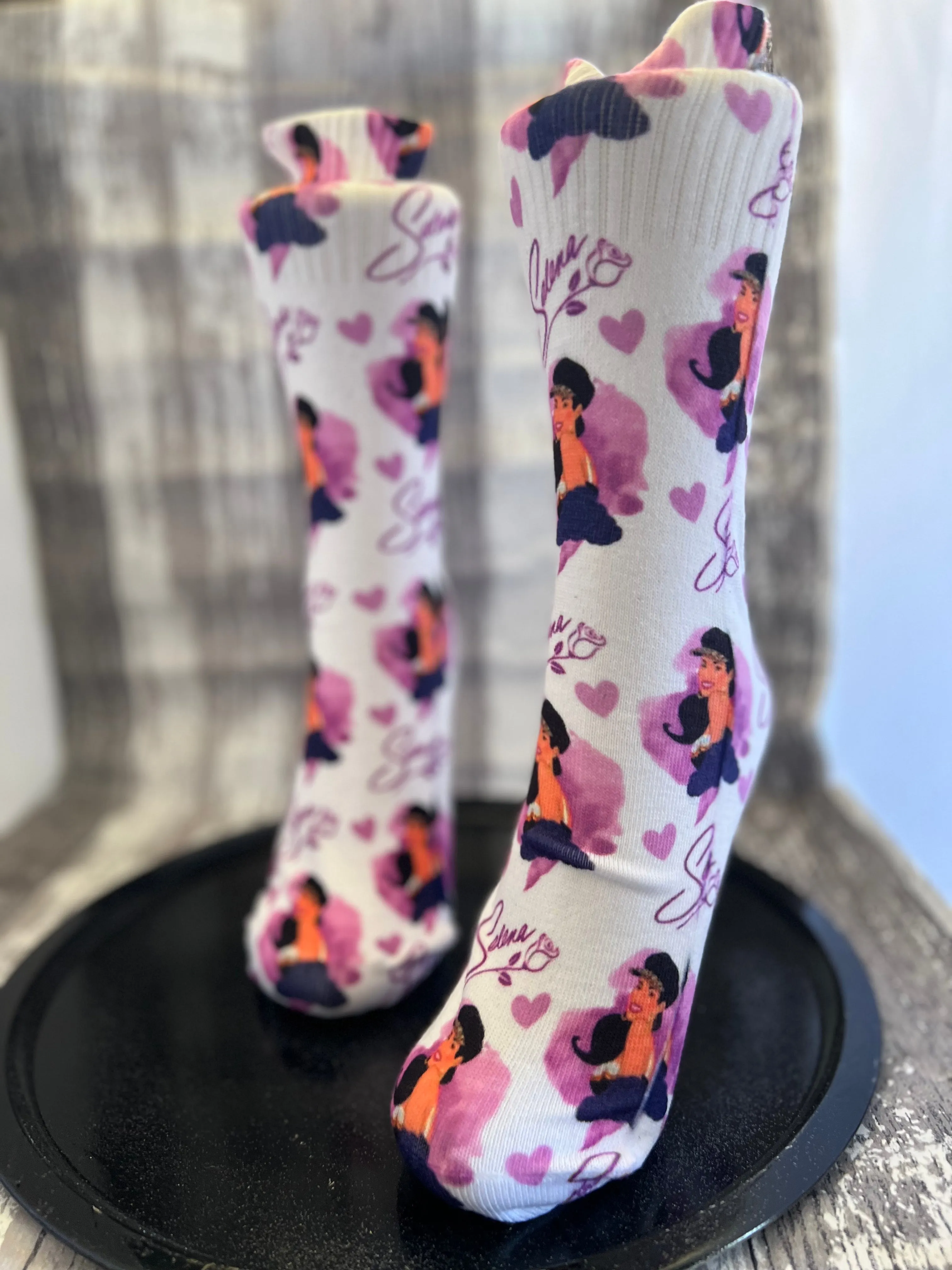 Purple Tejano Dress Socks
