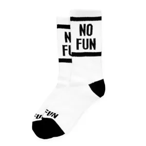 "No Fun®" Socks - White