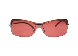 "Zeke" 2000's Y2K Rimless Shield Sunglasses
