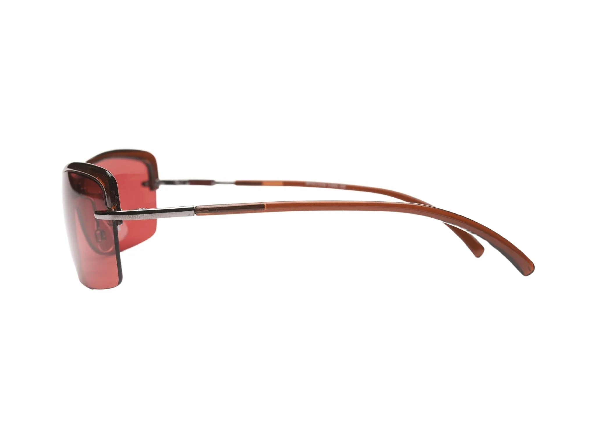 "Zeke" 2000's Y2K Rimless Shield Sunglasses
