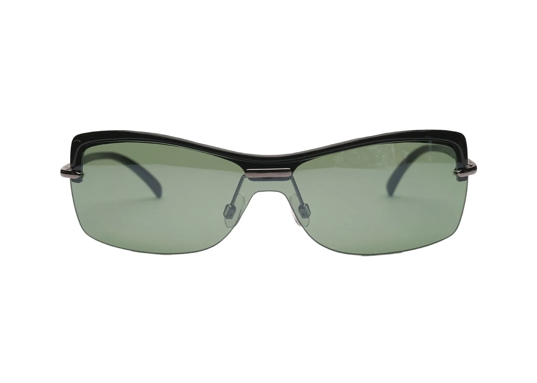 "Zeke" 2000's Y2K Rimless Shield Sunglasses