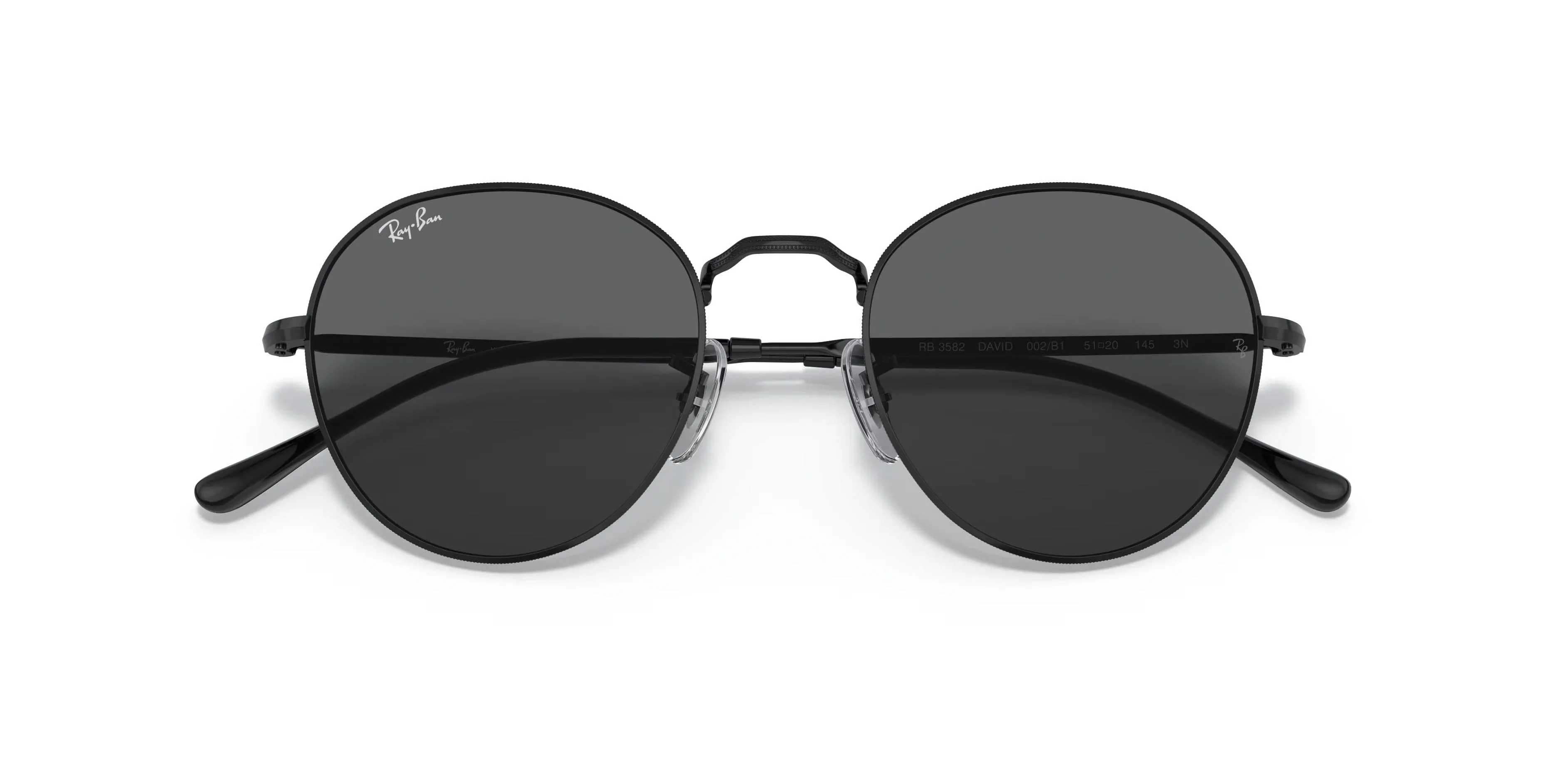 Ray-Ban Round Metal– Black with Dark Lenses, Sleek Vintage Sunglasses