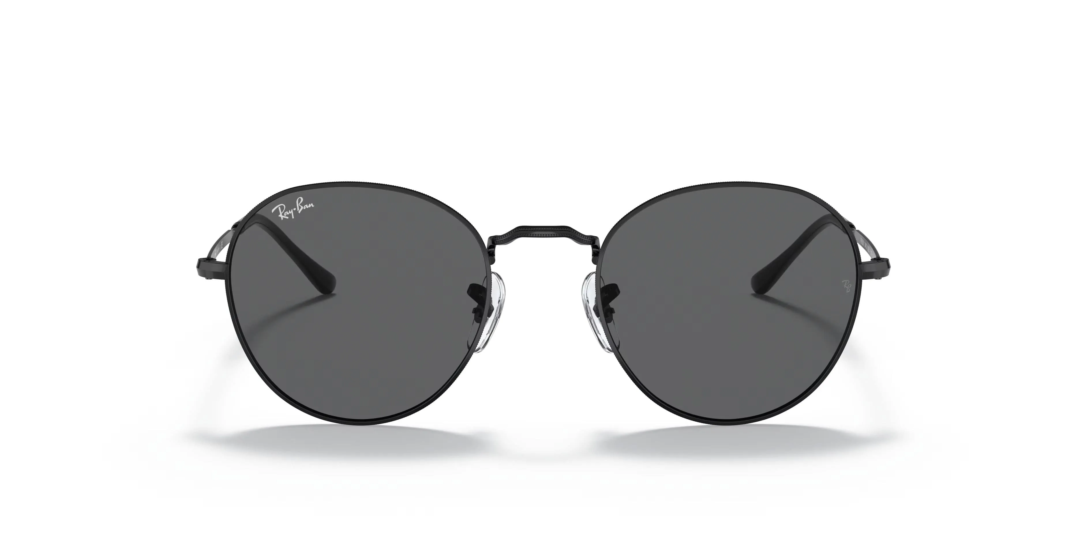 Ray-Ban Round Metal– Black with Dark Lenses, Sleek Vintage Sunglasses
