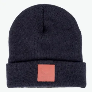 Relaxed Fit Knit Beanie, Black