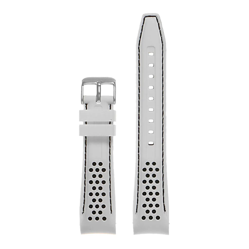 Rubber Perforated Rally Strap with Curved Ends