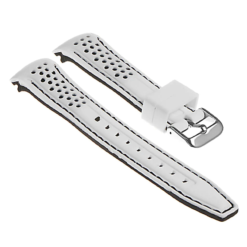Rubber Perforated Rally Strap with Curved Ends