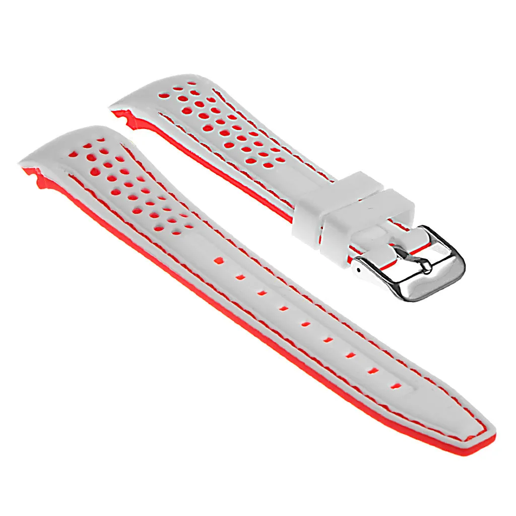 Rubber Perforated Rally Strap with Curved Ends