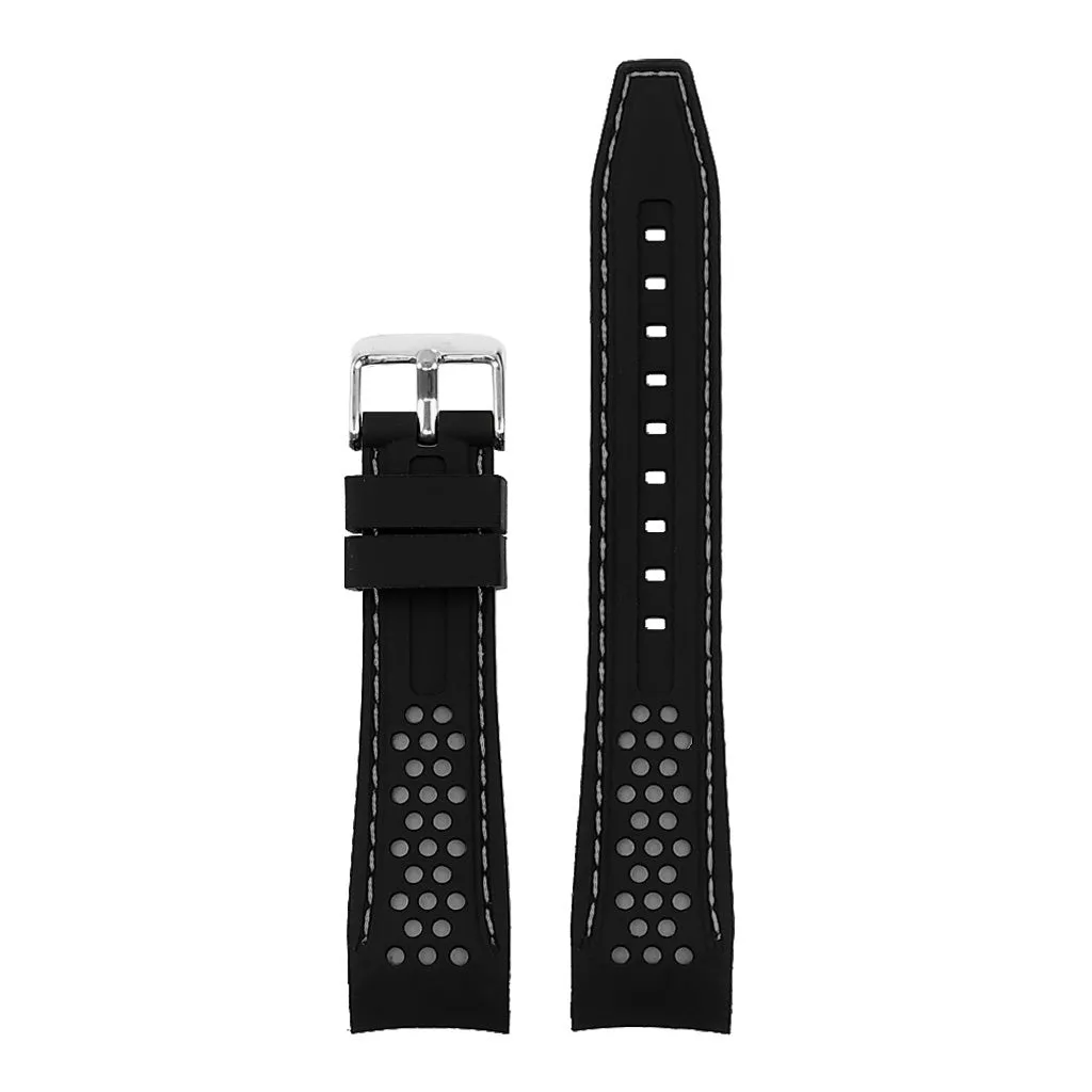 Rubber Perforated Rally Strap with Curved Ends