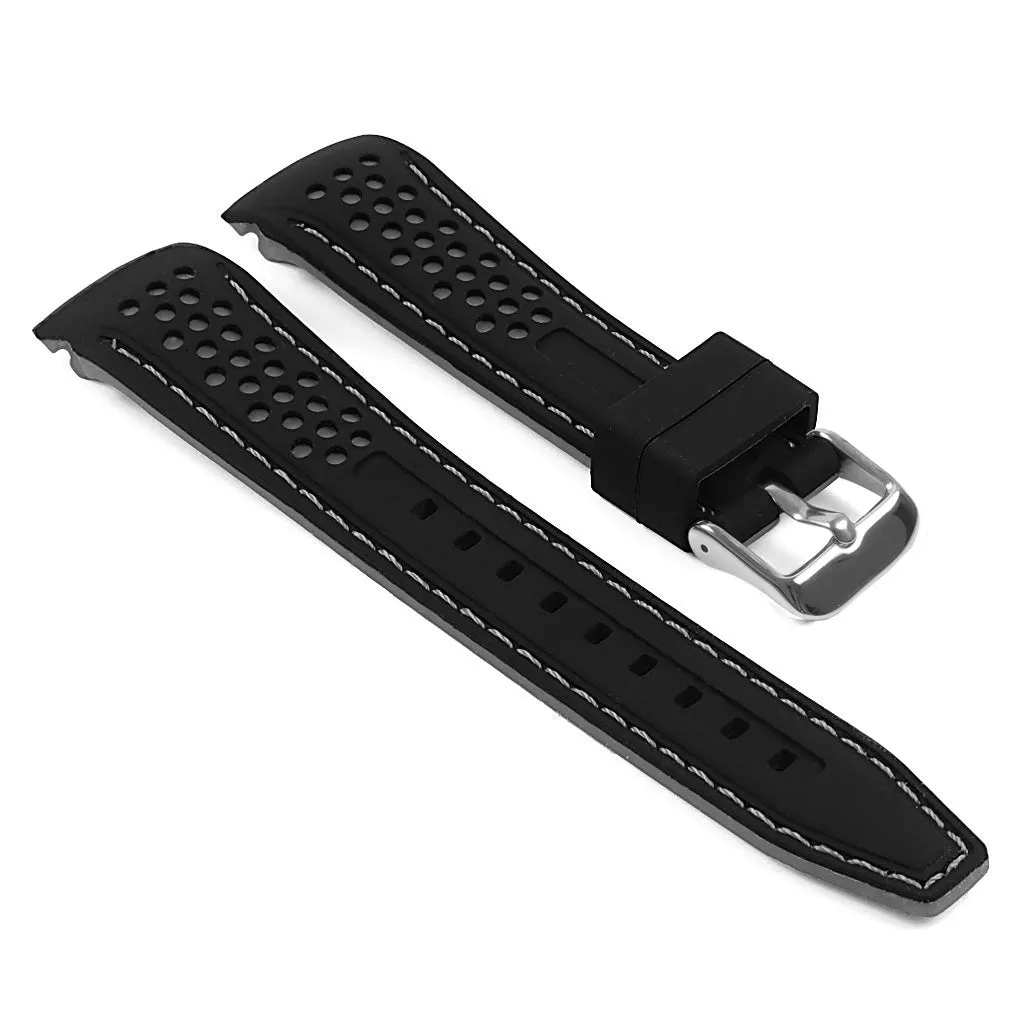 Rubber Perforated Rally Strap with Curved Ends