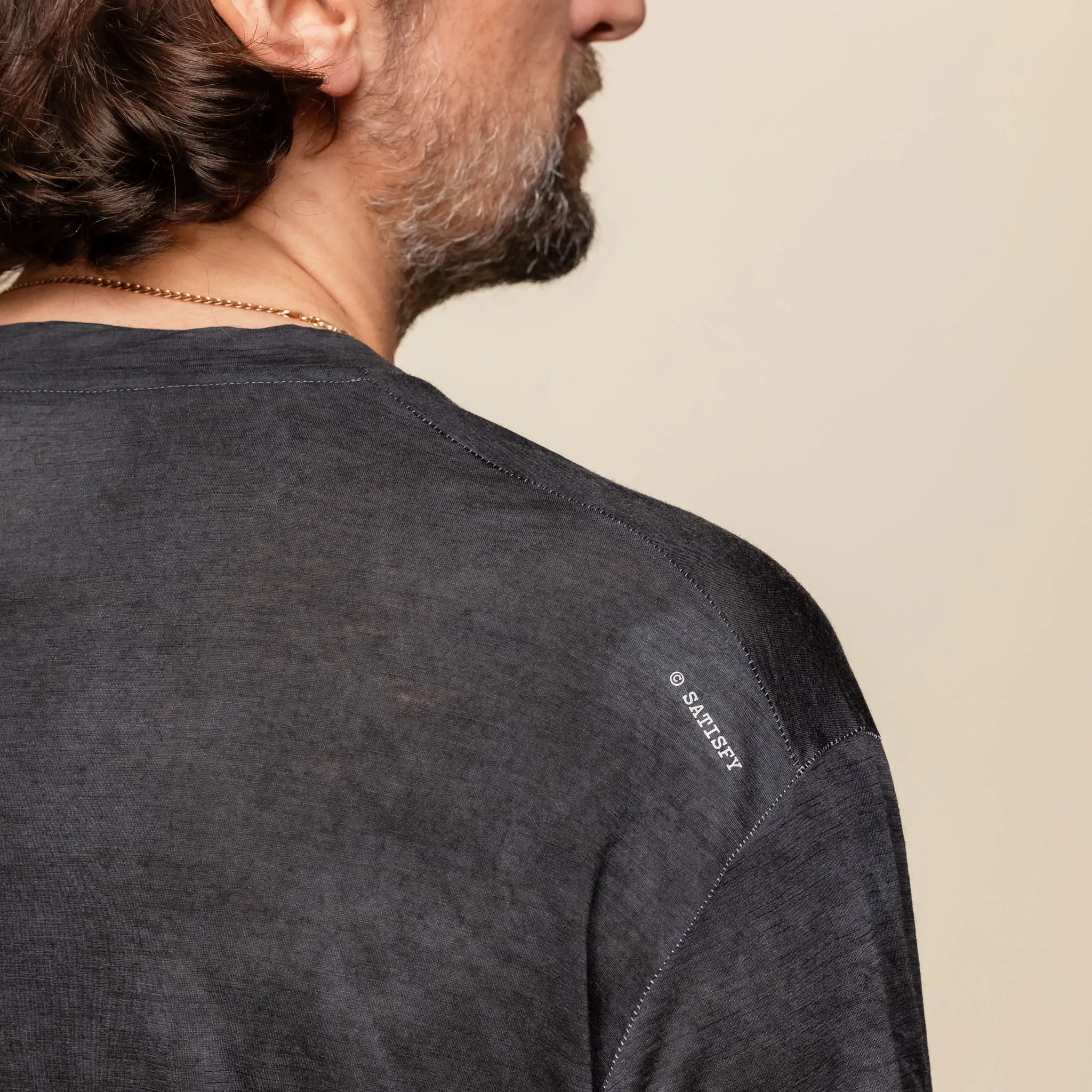 Satisfy Running - CloudMerino™ T-Shirt - Sun Bleached Black