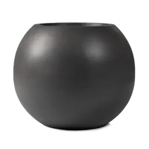 Scratch and Dent, Onyx 24" Charcoal Sphere Planter