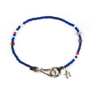 Seed Beads Bracelet Blue