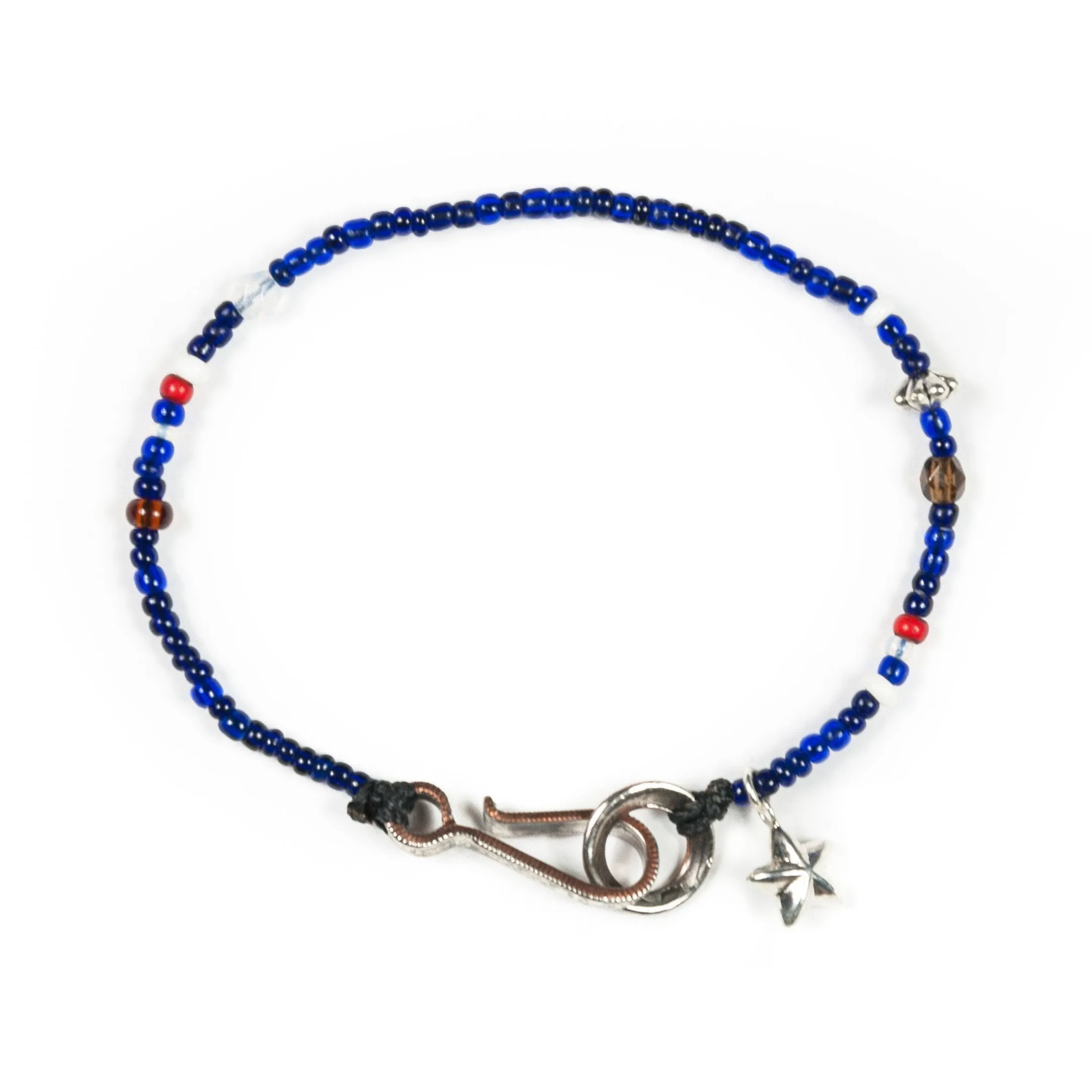 Seed Beads Bracelet Blue