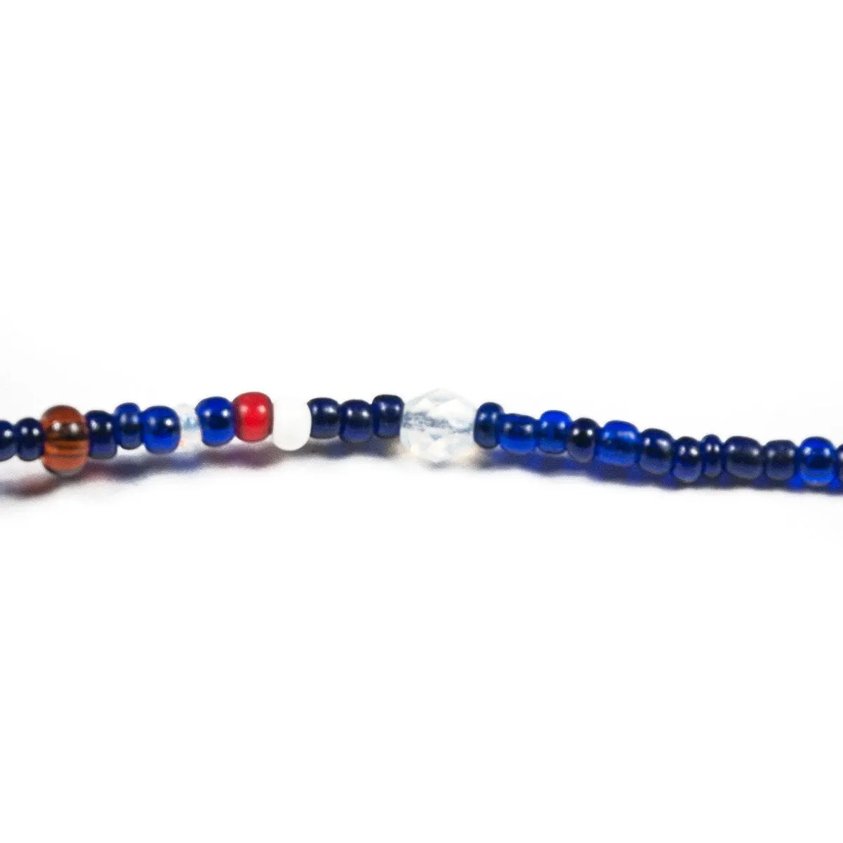 Seed Beads Bracelet Blue
