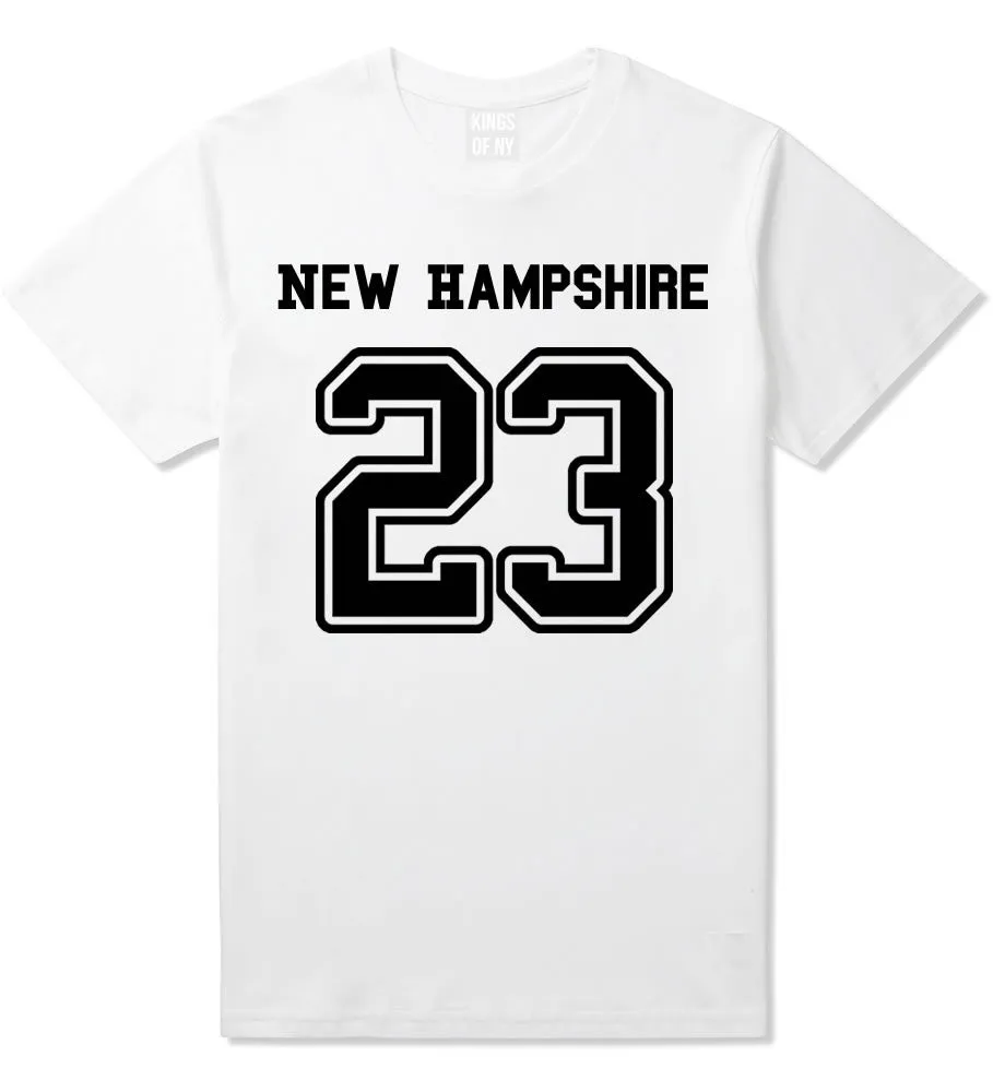 Sport Style New Hampshire 23 Team State Jersey Mens T-Shirt