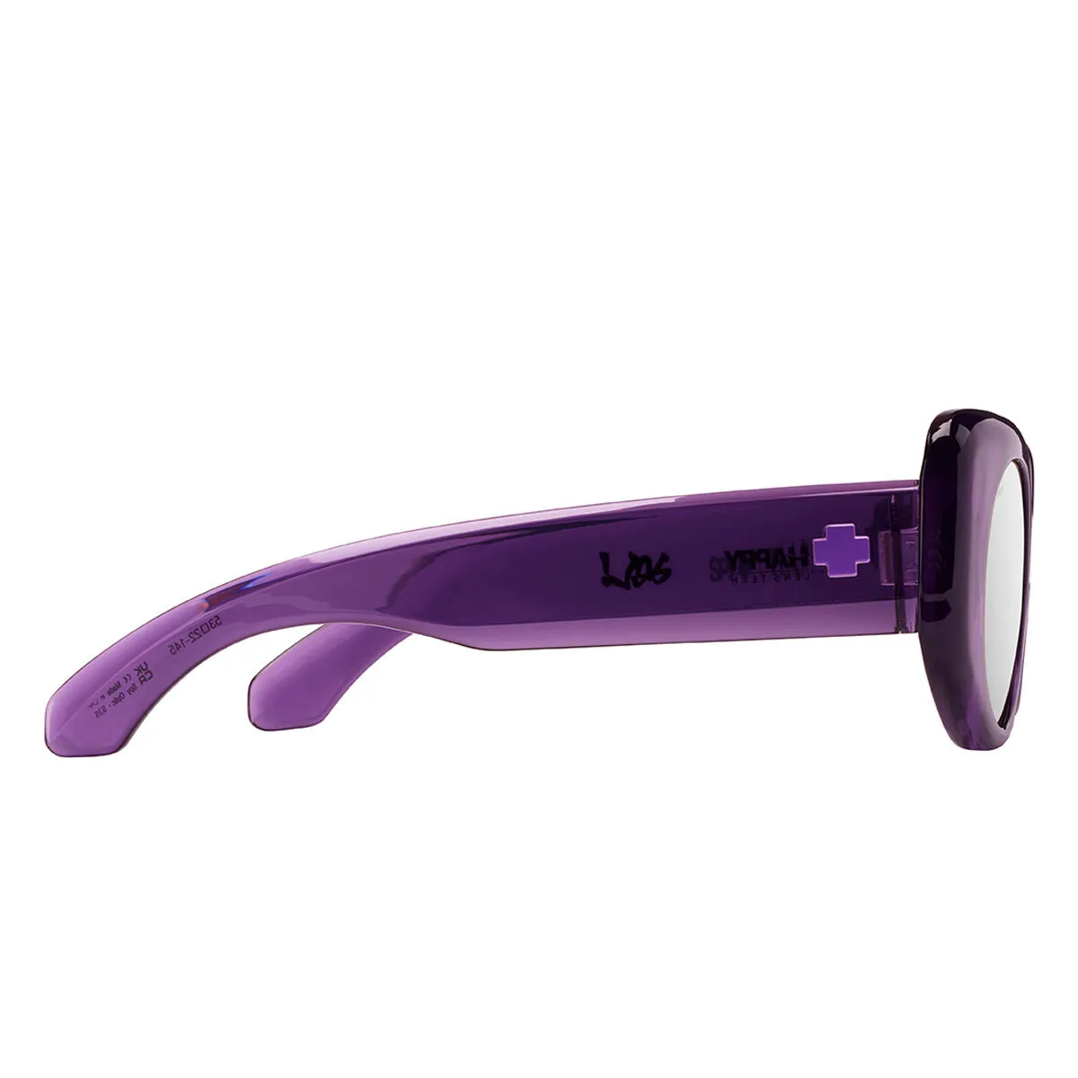 Spy Optics Women's Hangout Del Translucent Purple Sunglasses