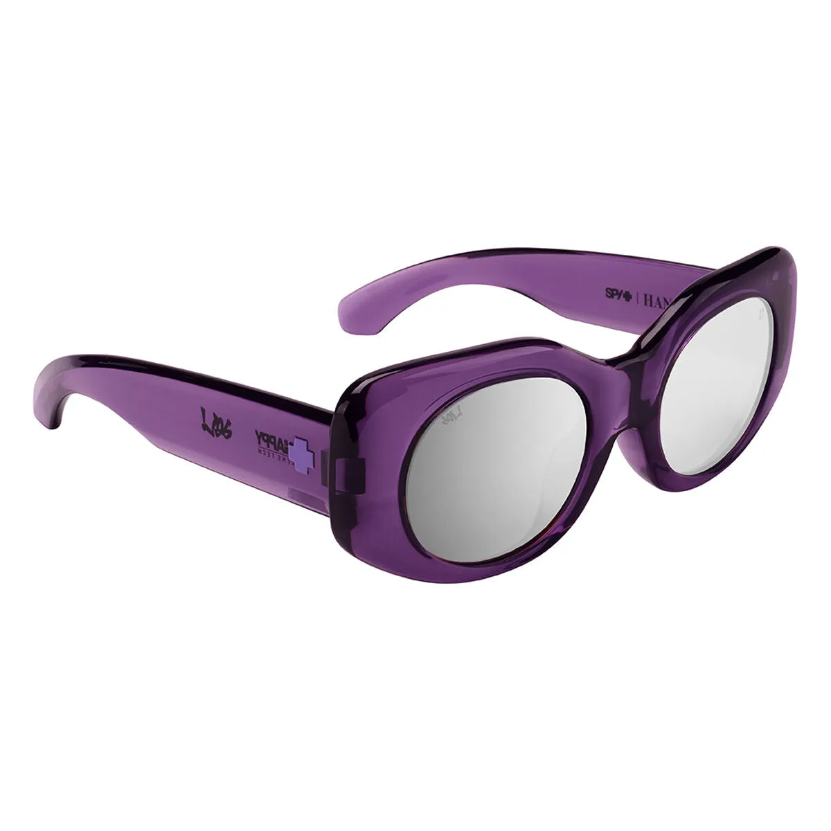 Spy Optics Women's Hangout Del Translucent Purple Sunglasses
