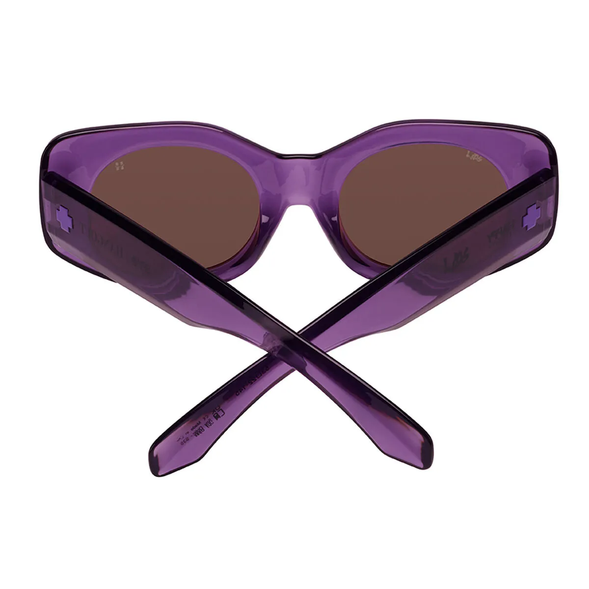 Spy Optics Women's Hangout Del Translucent Purple Sunglasses