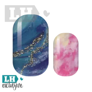 Summer Ocean Swirl Nail Wraps