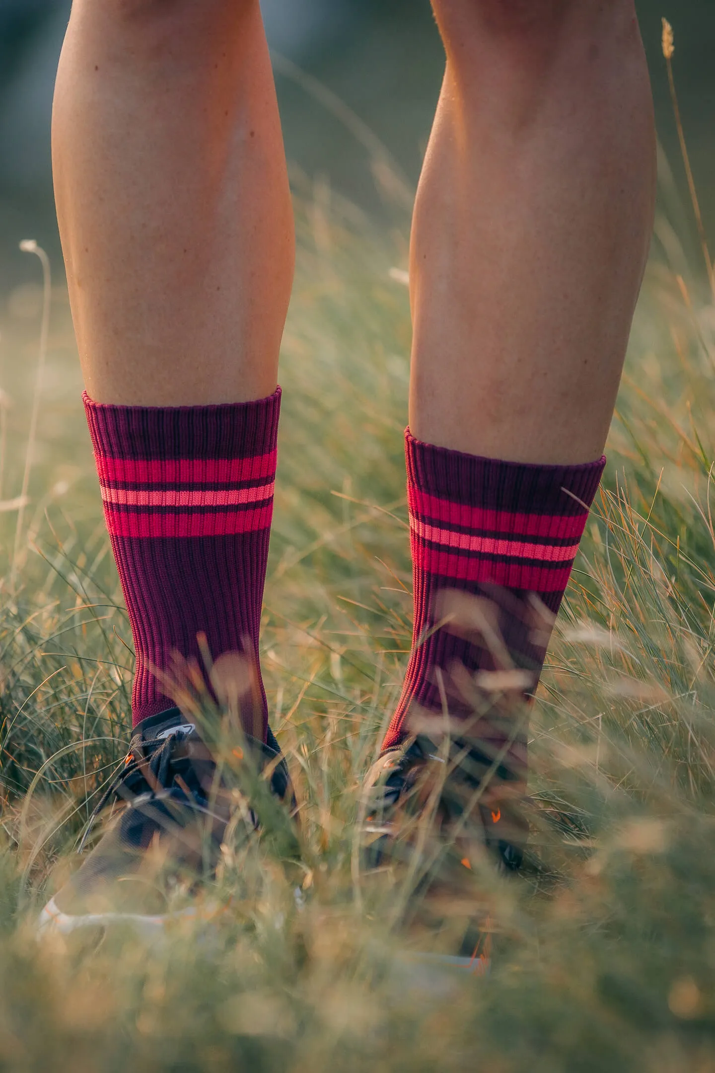 Summit Hike Crew Socks - Wild Berry