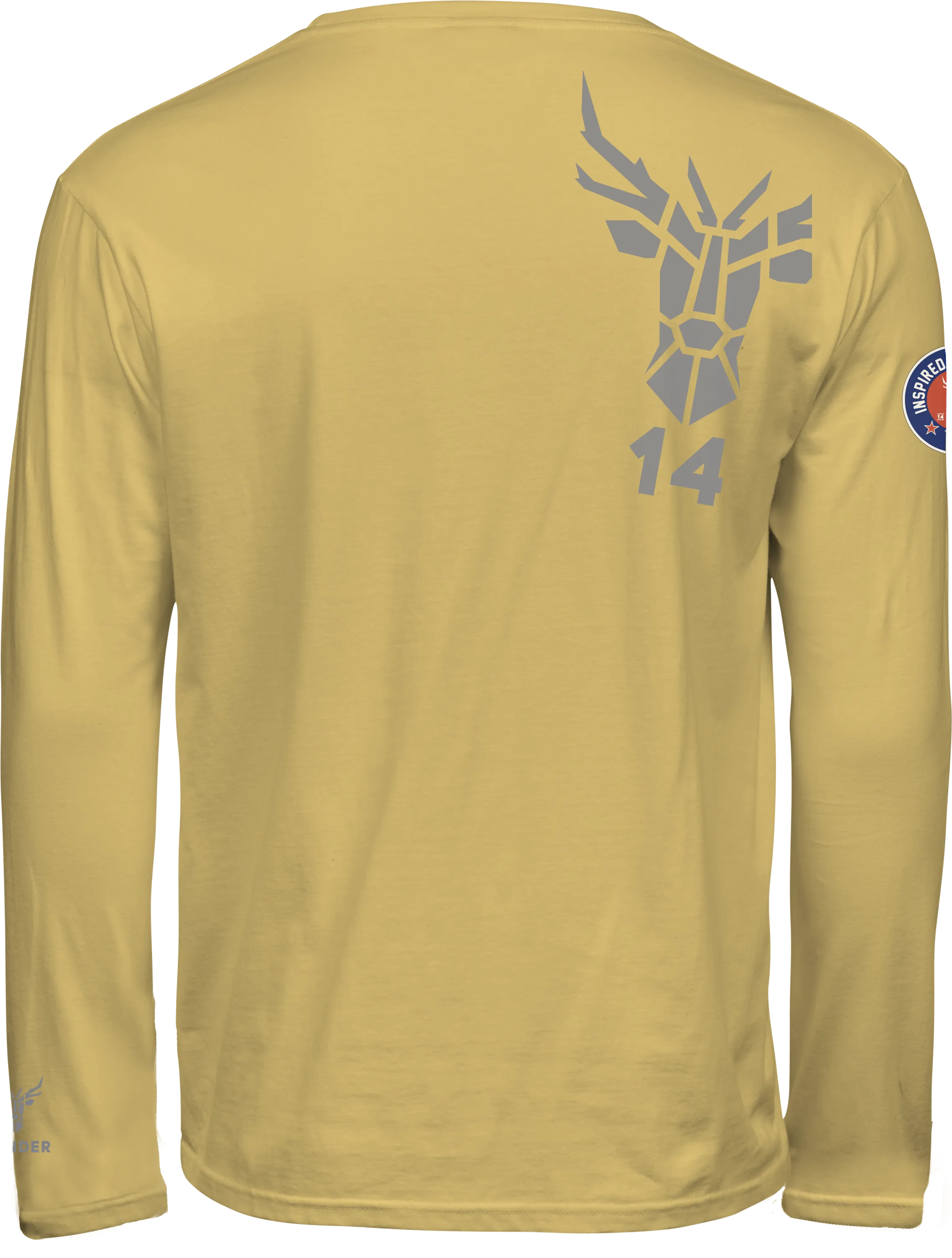 T-Shirt Langarm 14Ender Logo angeled gelb