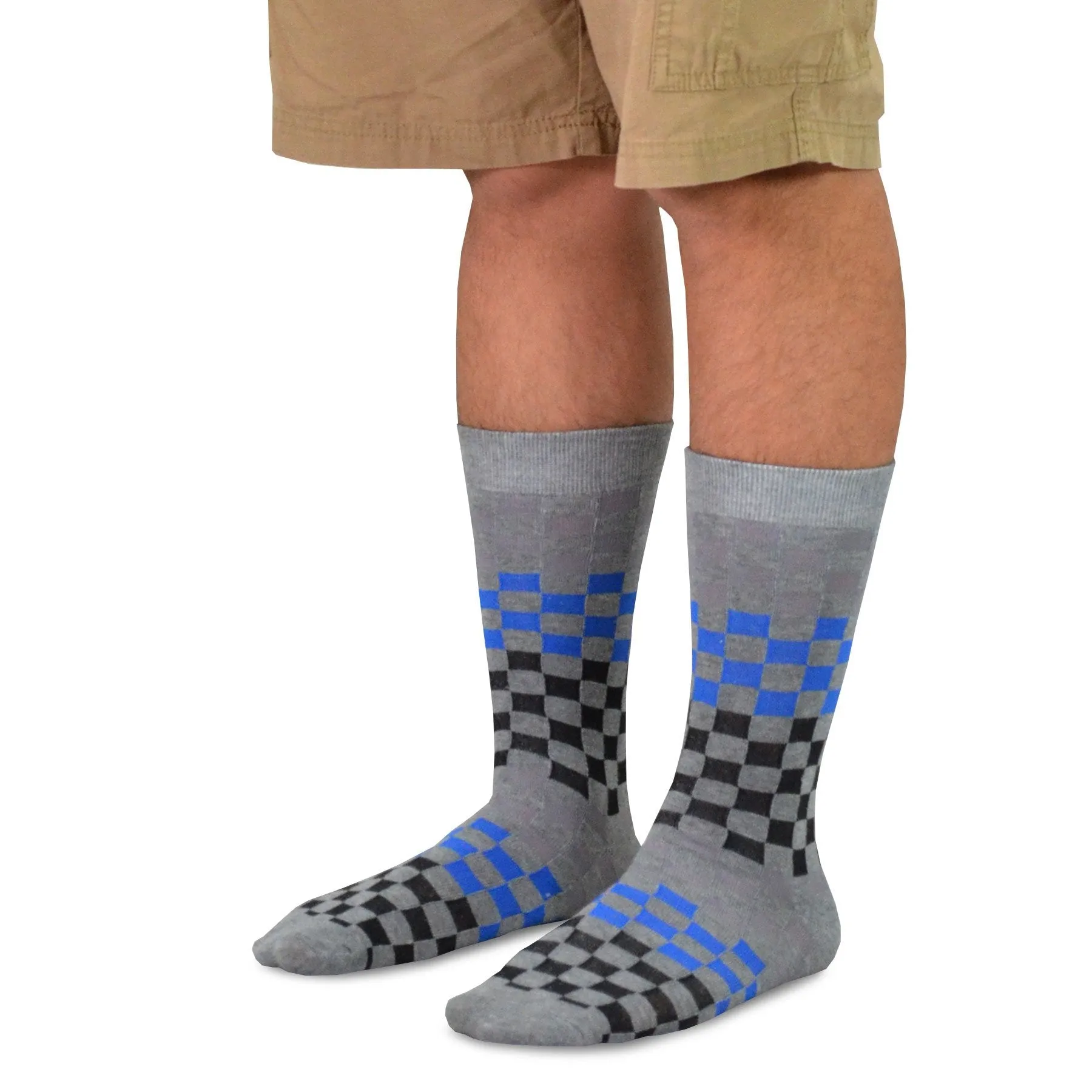 TeeHee Socks Men's Novelty Cotton Crew Assorted 5-Pack (51059)