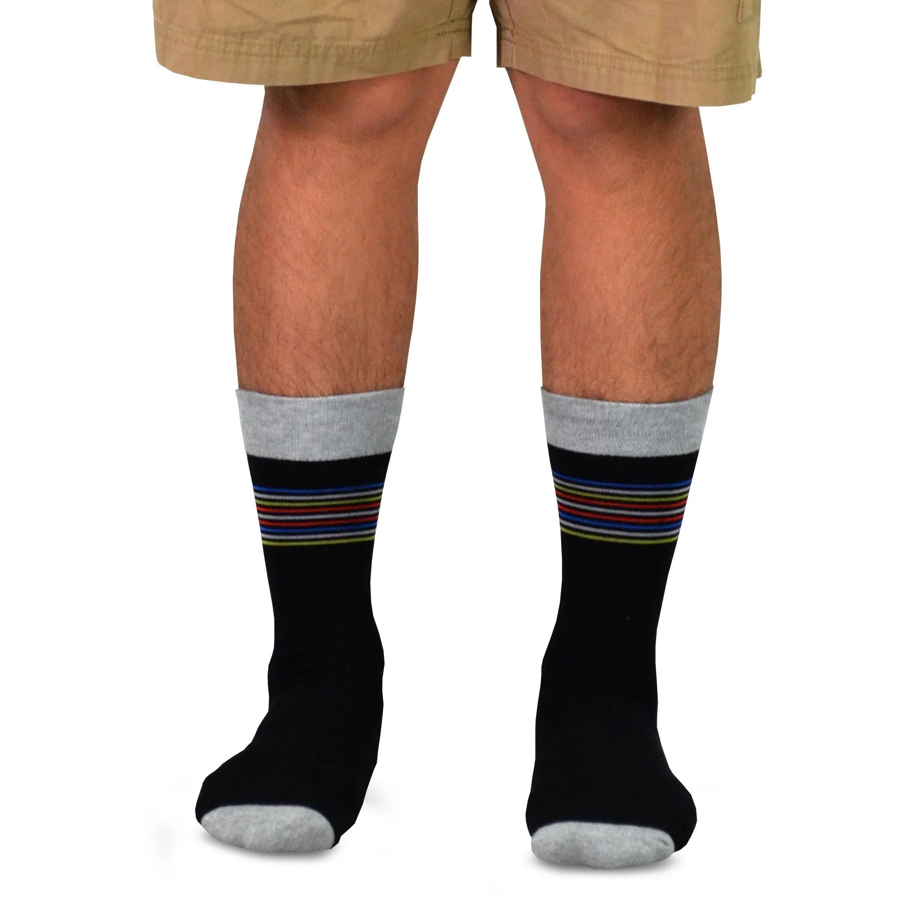 TeeHee Socks Men's Novelty Cotton Crew Assorted 5-Pack (51059)