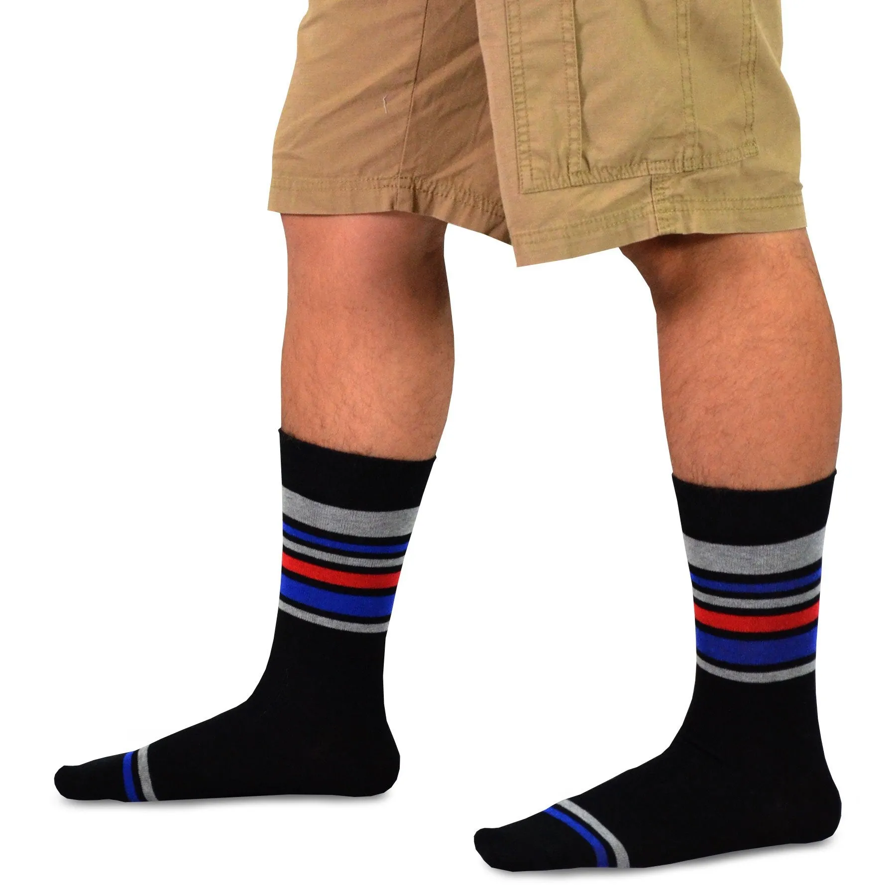 TeeHee Socks Men's Novelty Cotton Crew Assorted 5-Pack (51059)