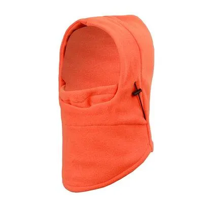 Thermal Fleece Balaclava Hooded Neck Warmer Winter Sports Face Mask Beanie