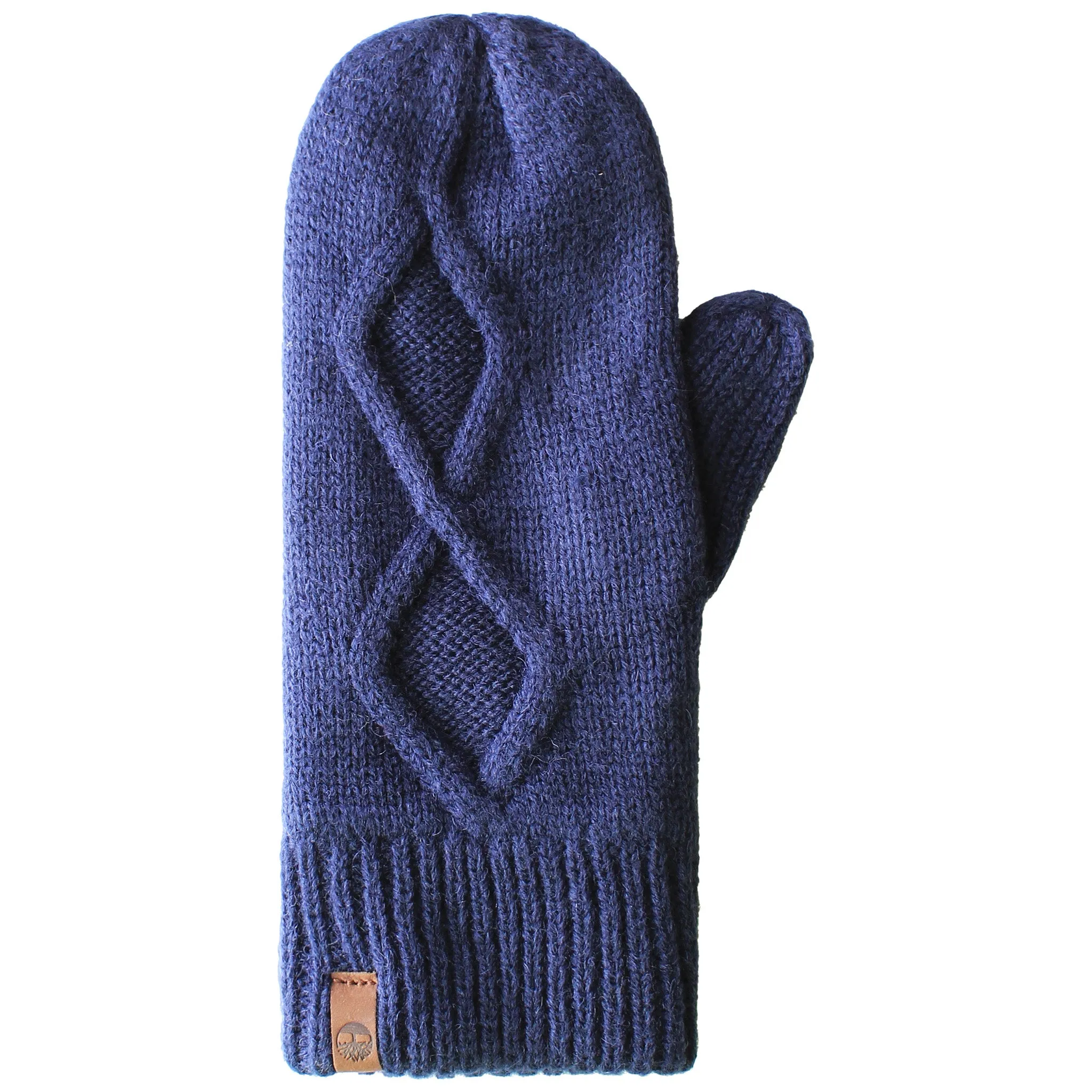 Timberland Cable Mitten Womens Navy Gloves