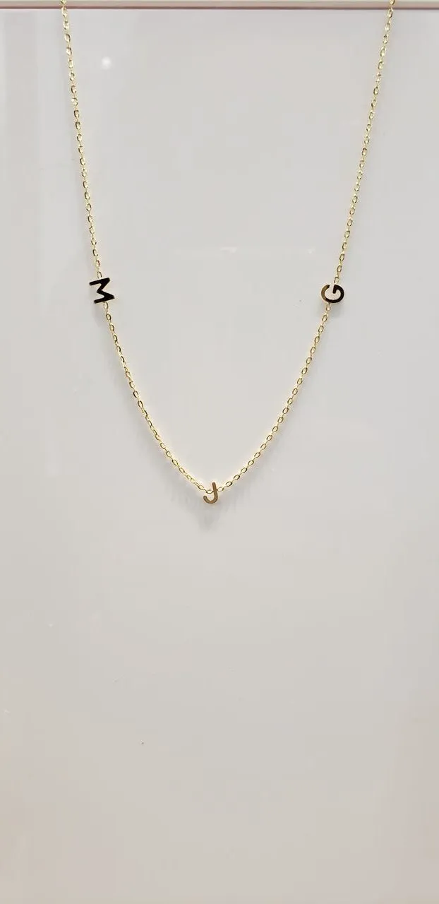 Triple Initial Necklace