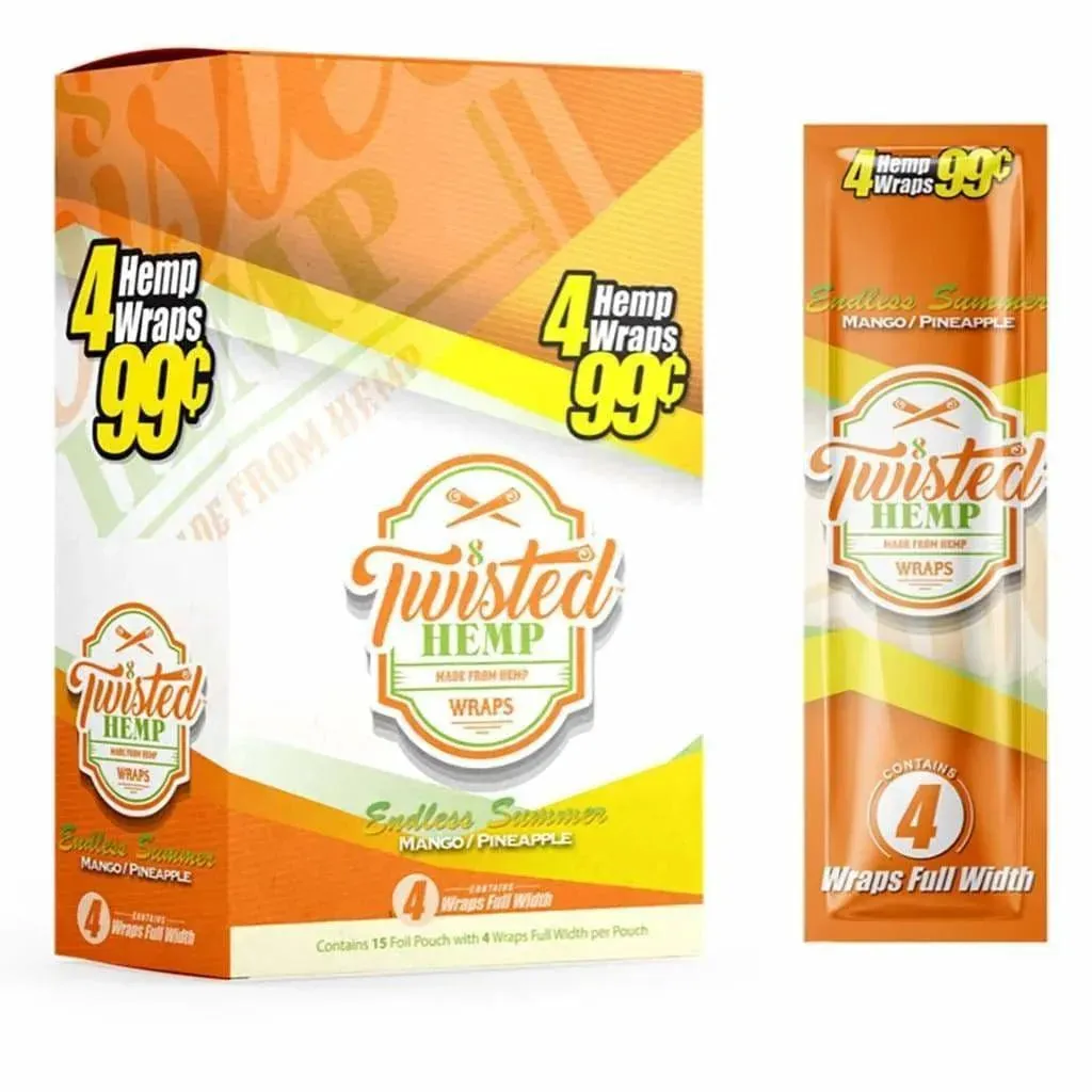 Twisted Hemp Wraps - 15 Count