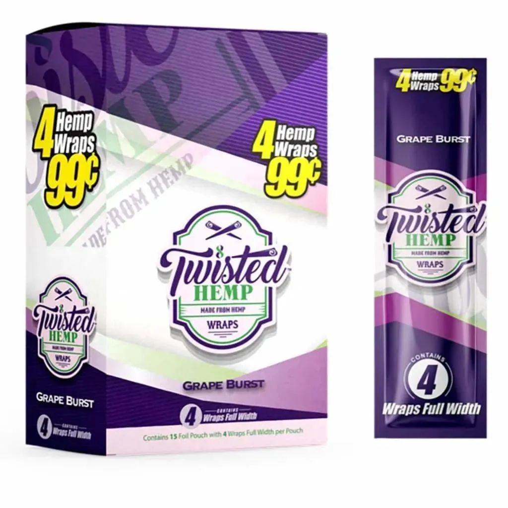 Twisted Hemp Wraps - 15 Count