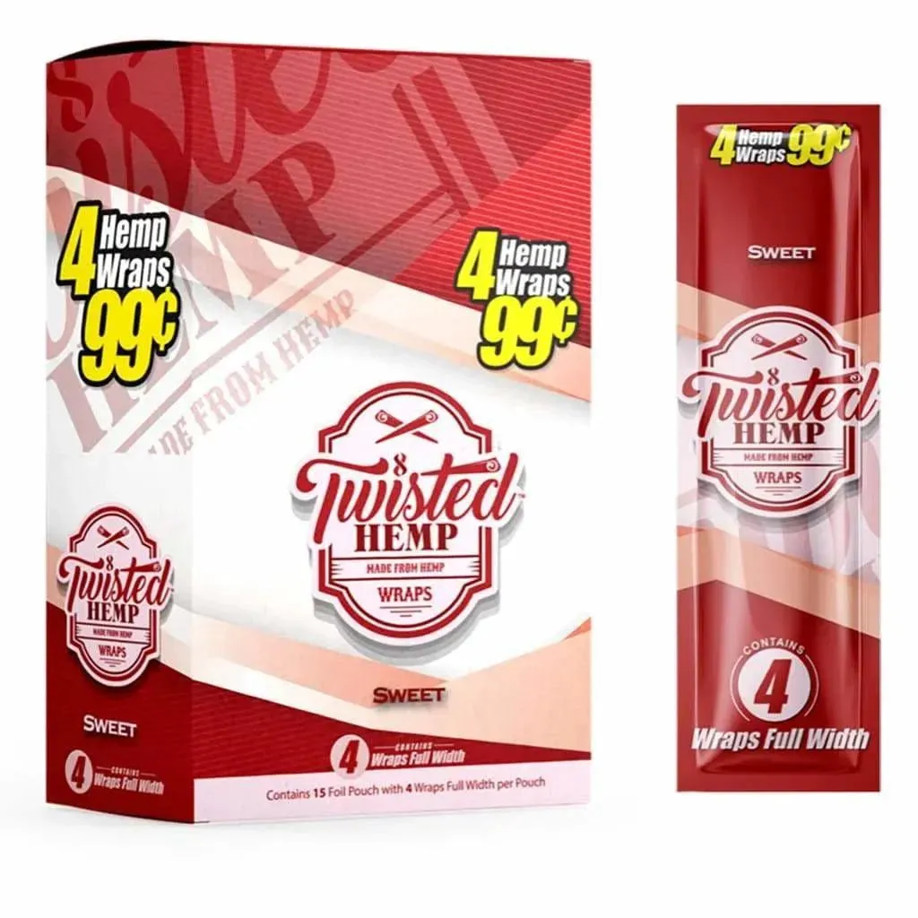 Twisted Hemp Wraps - 15 Count