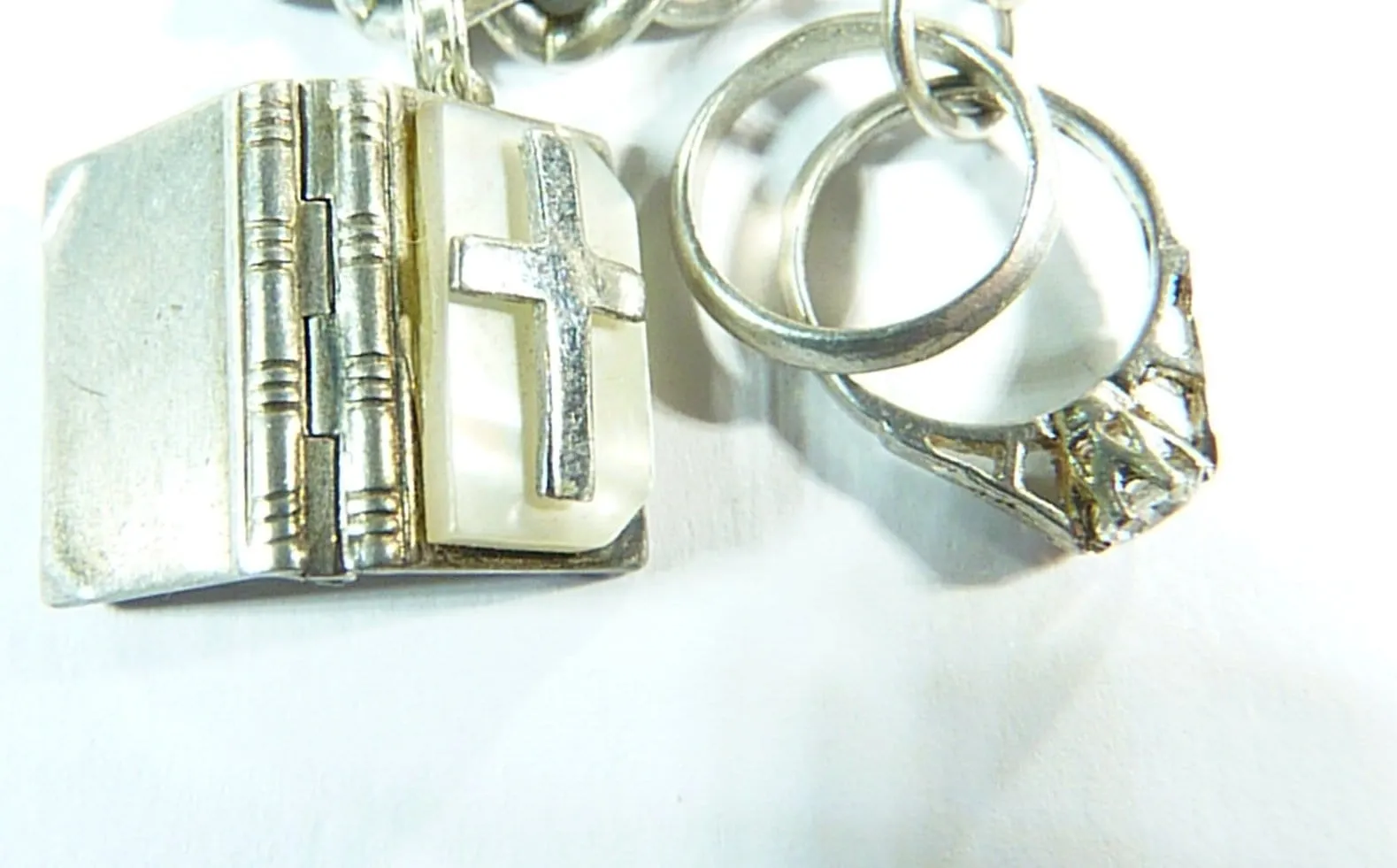 Vintage Hallmarked Silver Charm Bracelet 1964