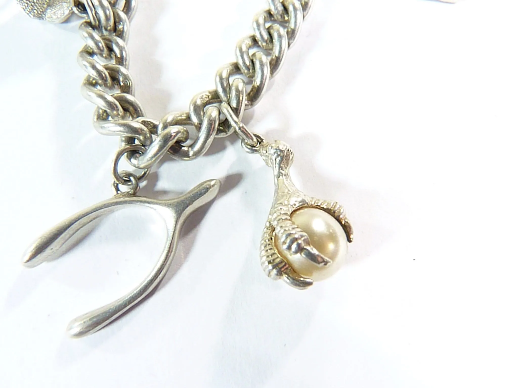 Vintage Hallmarked Silver Charm Bracelet 1964
